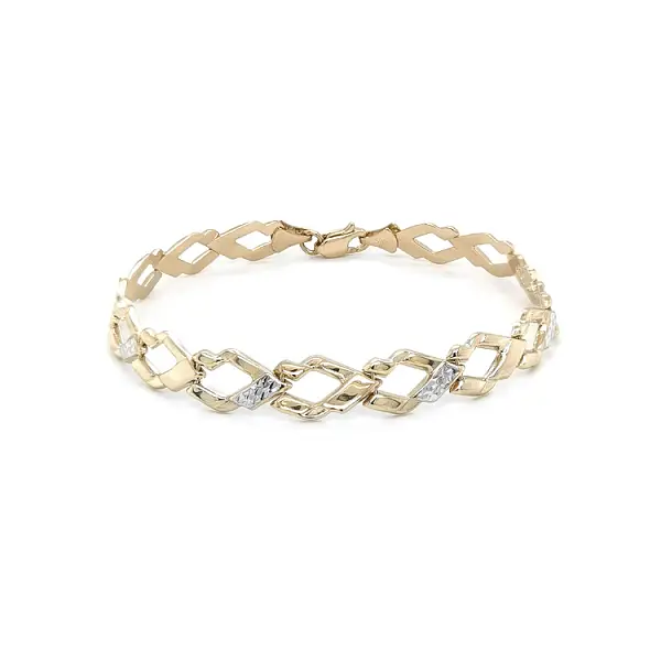 Zlatý Dámský Náramek z Kombinovaného Zlata