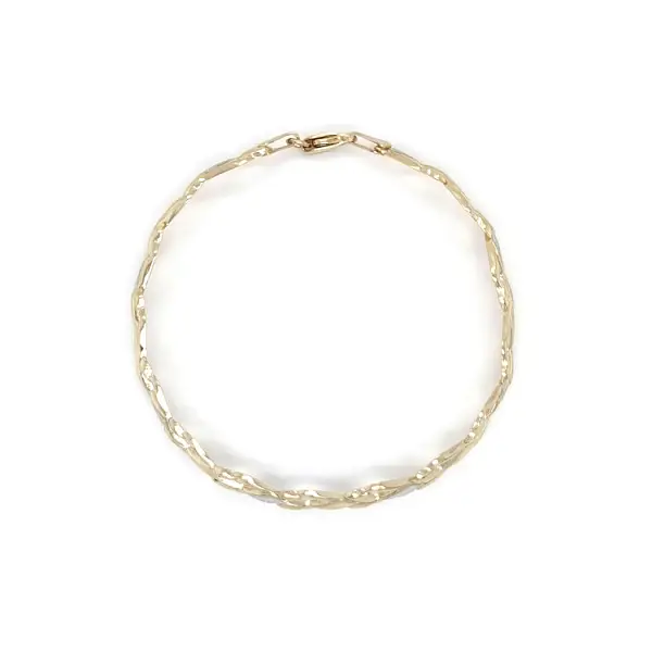 Zlatý Dámský Náramek z Kombinovaného Zlata