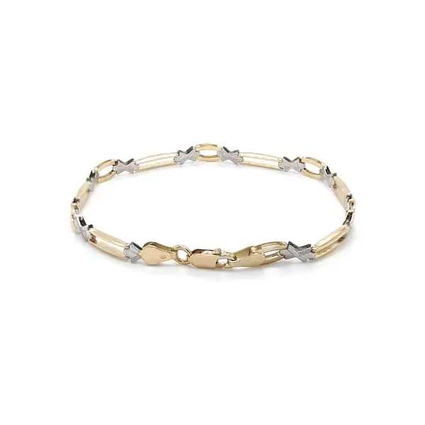 Zlatý Dámský Náramek z Kombinovaného Zlata