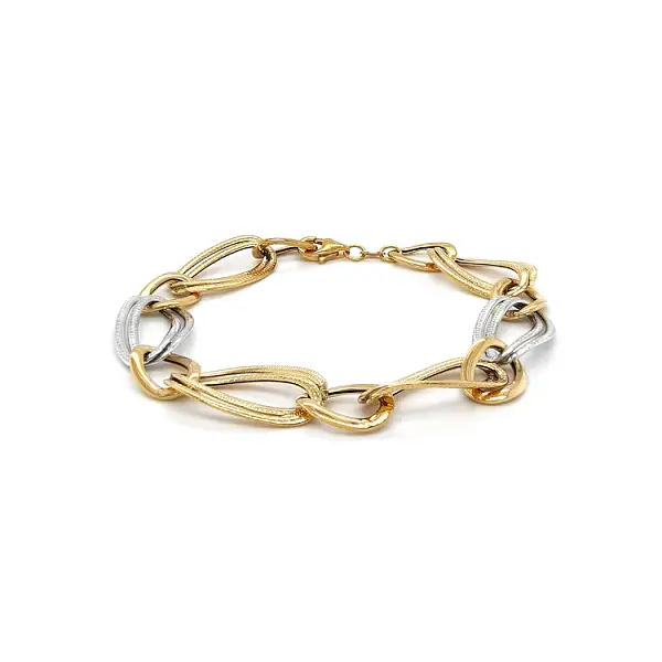 Zlatý Dámský Náramek z Kombinovaného Zlata