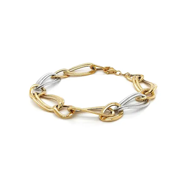 Zlatý Dámský Náramek z Kombinovaného Zlata