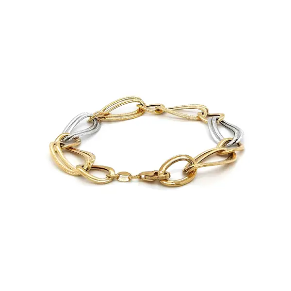 Zlatý Dámský Náramek z Kombinovaného Zlata