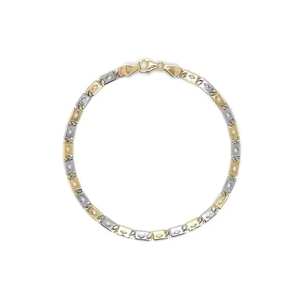 Zlatý Náramek z Kombinovaného Zlata