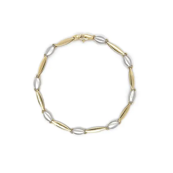 Zlatý Dámský Náramek z Kombinovaného Zlata