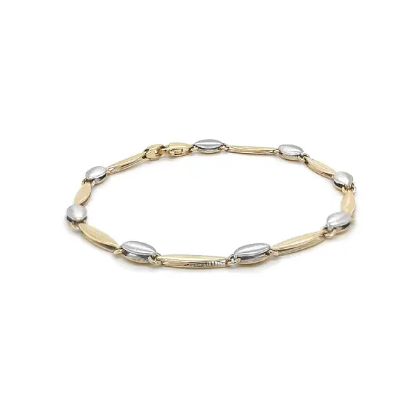 Zlatý Dámský Náramek z Kombinovaného Zlata