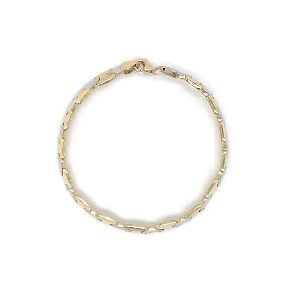 Zlatý Dámský Náramek z Kombinovaného Zlata