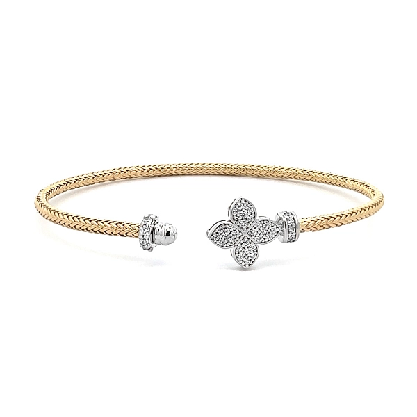 Bangle Bracelet made of Combination Gold