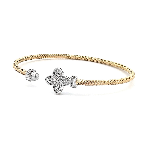 Bangle Bracelet made of Combination Gold