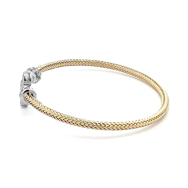 Bangle Náramek z Kombinovaného Zlata