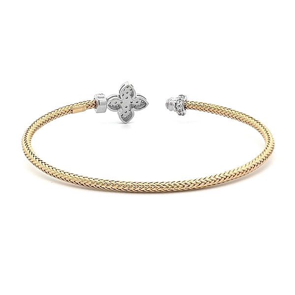 Bangle Bracelet made of Combination Gold