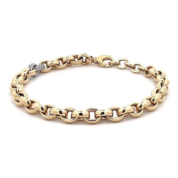Bracelet with Zircones in Gold