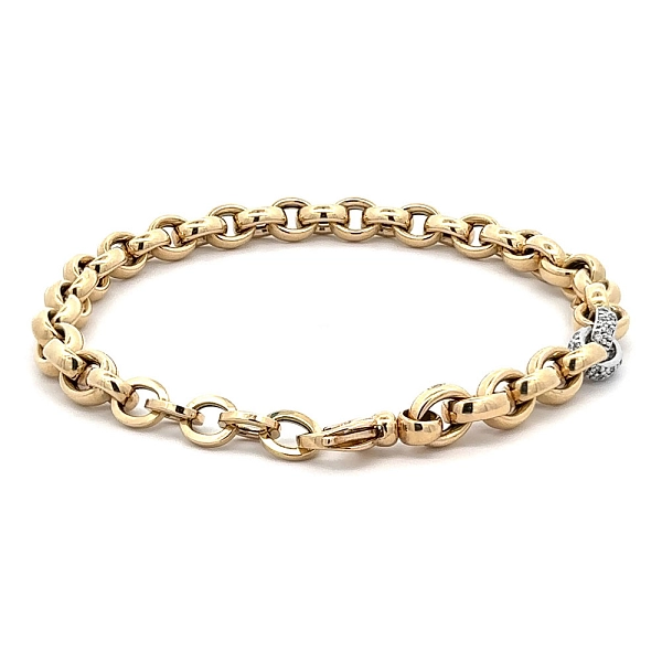 Bracelet with Zircones in Gold