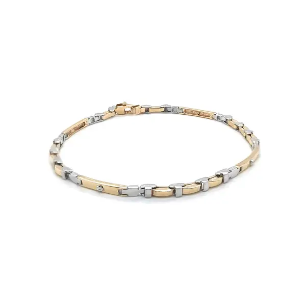 Zlatý Náramek z Kombinovaného Zlata