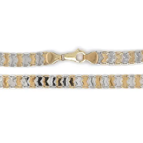 Zlatý Dásmký Náhrdelík z Kombinováného Zlata