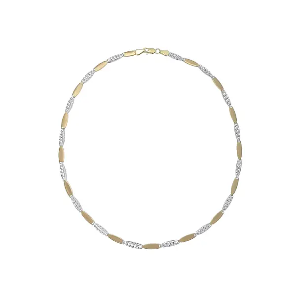 Zlatý Dámský Náhrdelník z Kombinovaného Zlata