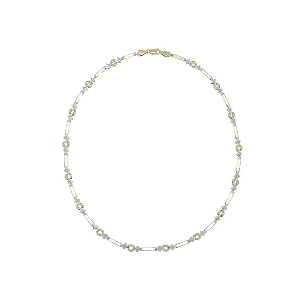 Zlatý Dámský Náhrdelník z Kombinovaného Zlata