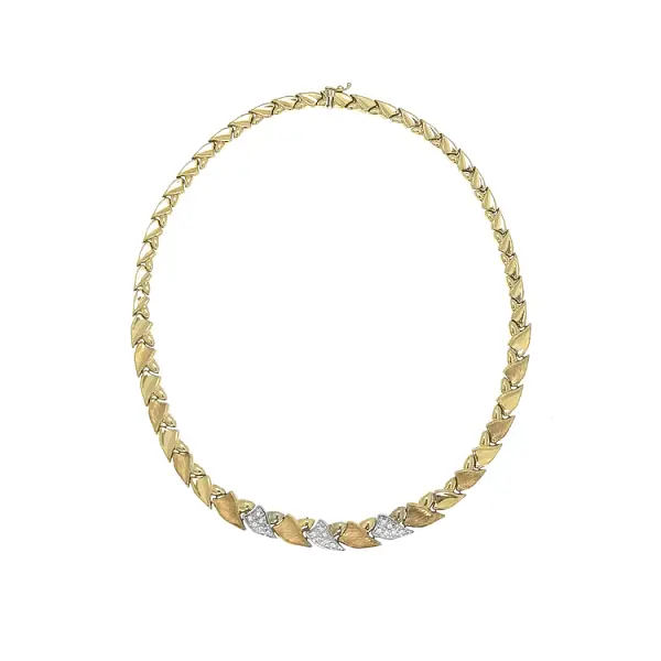 Zlatý Dámský Náhrdelník se Zirkony