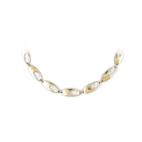 Zlatý Dámský Náhrdelník z Kombinovaného Zlata