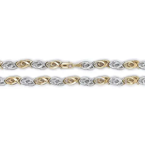 Zlatý Dámský Náhrdelník z Kombinovaného Zlata