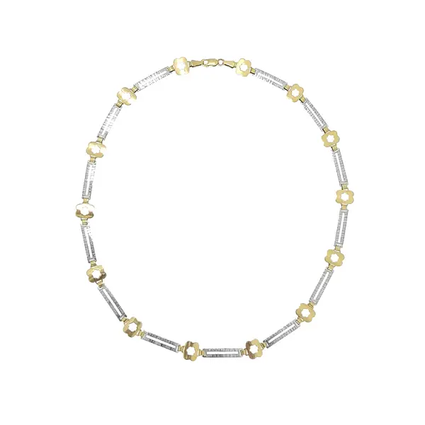 Zlatý Dámský Náhrdelník z Kombinovaného Zlata