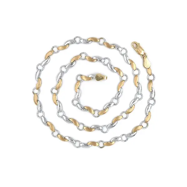 Zlatý Dámský Náhrdelník z Kombinovaného Zlata