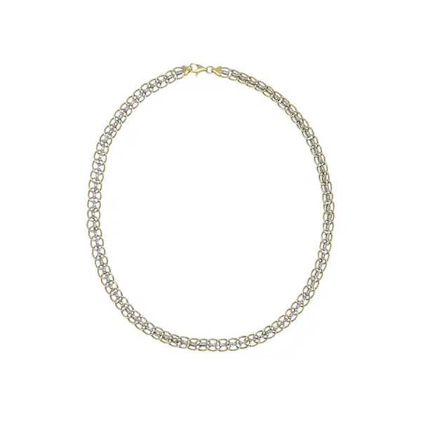 Zlatý Dámský Náhrdelník z Kombinovaného Zlata