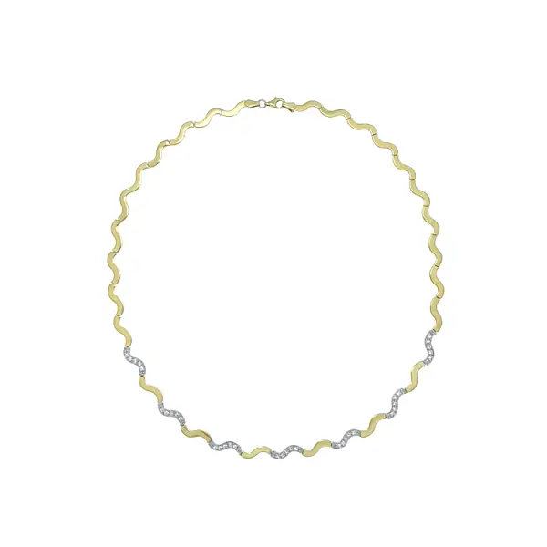 Zlatý Dámský Náhrdelník z Kombinovaného Zlata