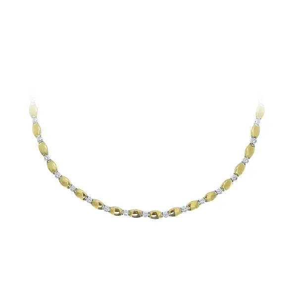 Zlatý Dámský Náhrdelník z Kombinovaného Zlata