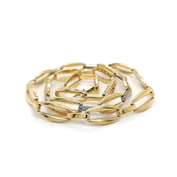 Zlatý Dámský Náhrdelník se Zirkony