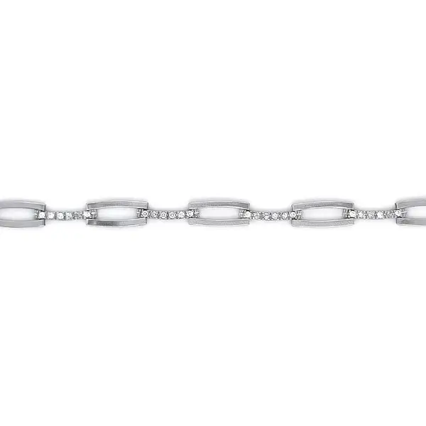 Dámský Náhrdelník z Bílého Zlata se Zirkony