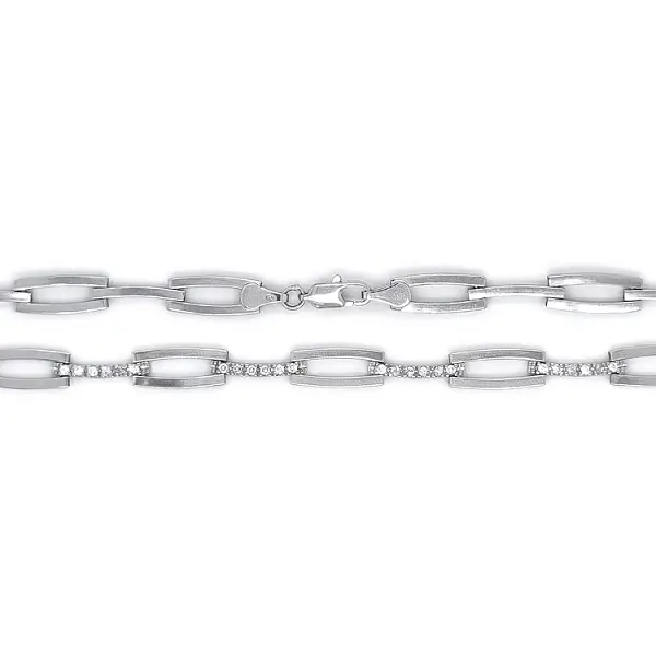 Dámský Náhrdelník z Bílého Zlata se Zirkony