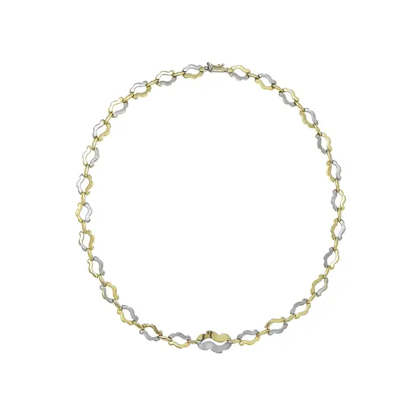 Dámský Náhrdelník z Kombinovaného Zlata