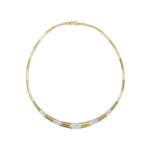 Zlatý Dámský Náhrdelník se Zirkony