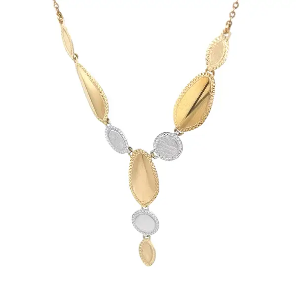 Zlatý Dámský Náhrdelník z Kombinovaného Zlata