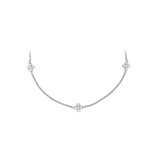 Dámský Náhrdelník z Bílého Zlata Křížky