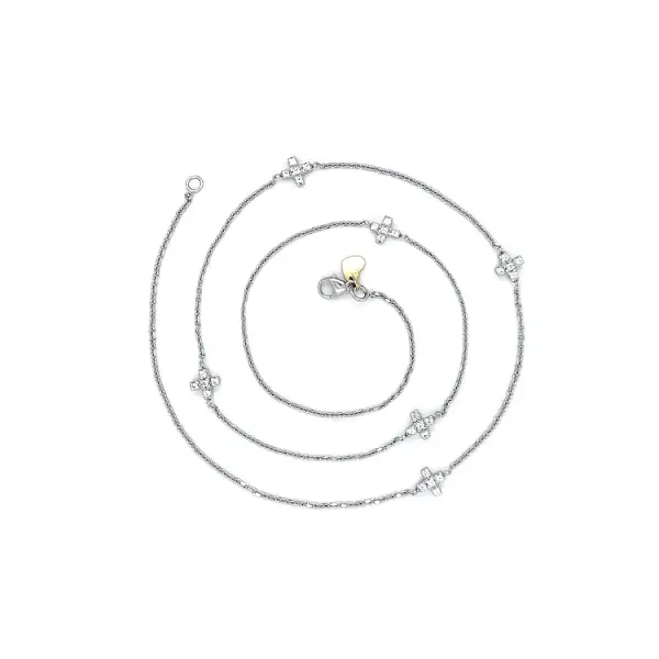 Dámský Náhrdelník z Bílého Zlata Křížky