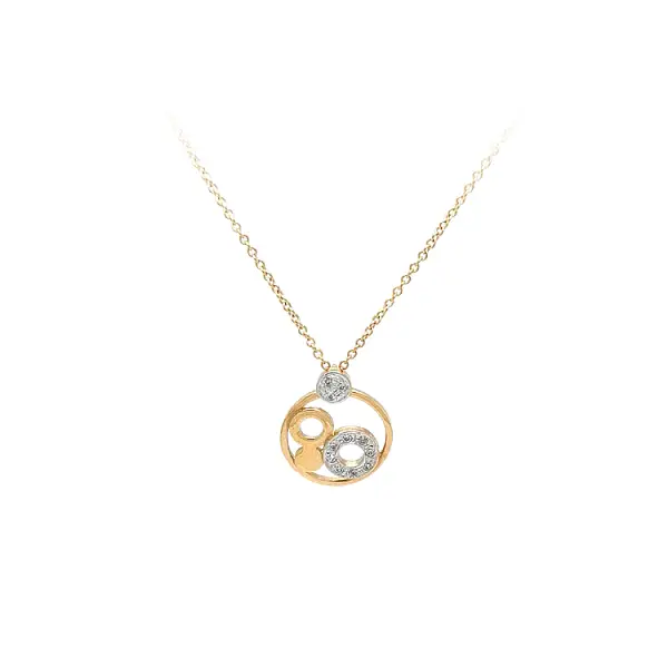 Zlatý Náhrdelník se Zirkony