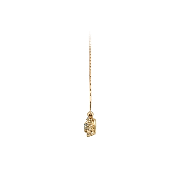 Gold Necklace with Zircons