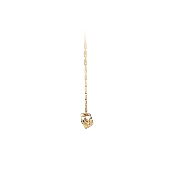 Gold Necklace with Blue Stone