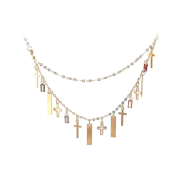 Zlatý Dámský Náhrdeník Křížky