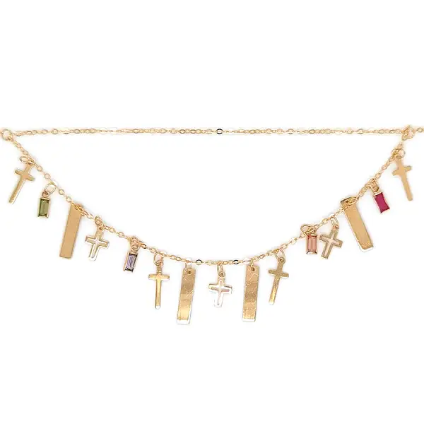 Zlatý Dámský Náhrdeník Křížky