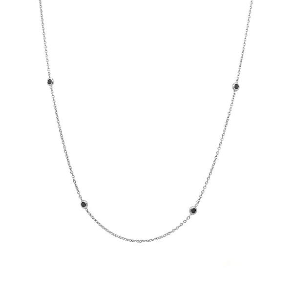 Gold Chain with Black Stones