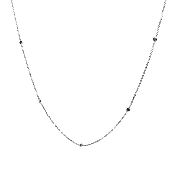 Gold Chain with Black Stones