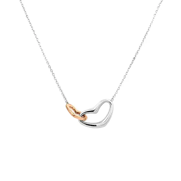 Zlatý Náhrdelník Spojená Srdce