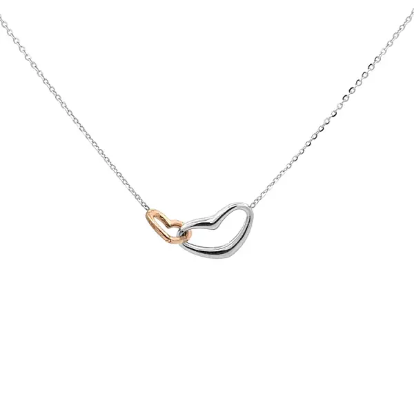 Zlatý Náhrdelník Spojená Srdce