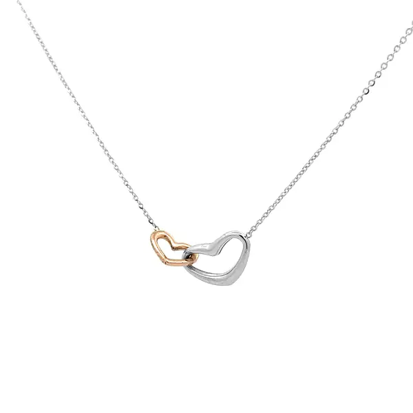 Zlatý Náhrdelník Spojená Srdce