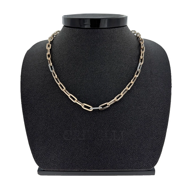 Ladies Necklace made of Combination Gold