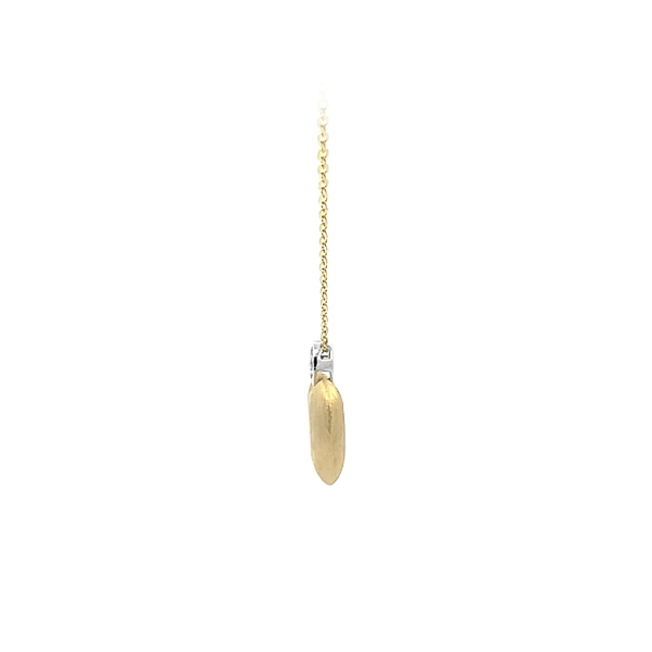 Gold Heart Necklace with Zirconias