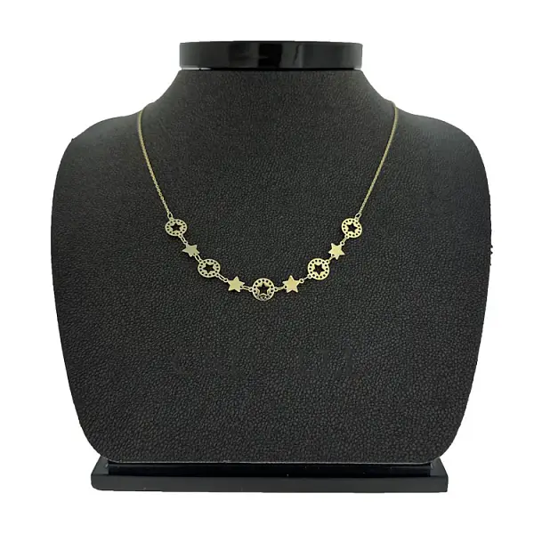 Zlatý Dámský Náhrdelník Hvězdy