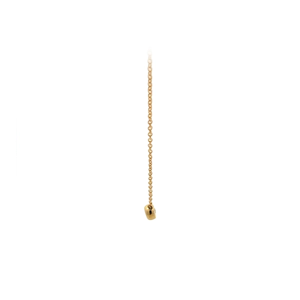 Gold Solitaire Necklace with Zircon